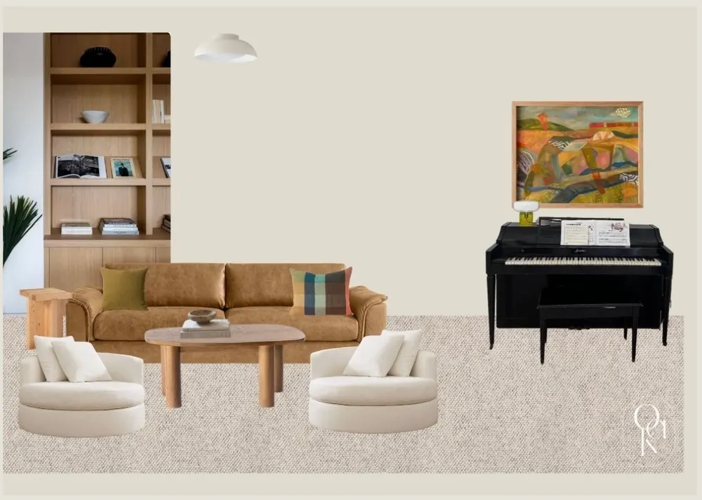 Interior material and furnishing study by Oak Design + Build
