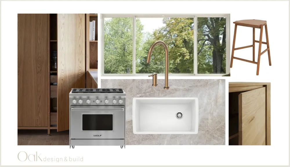 Kitchen material mood board