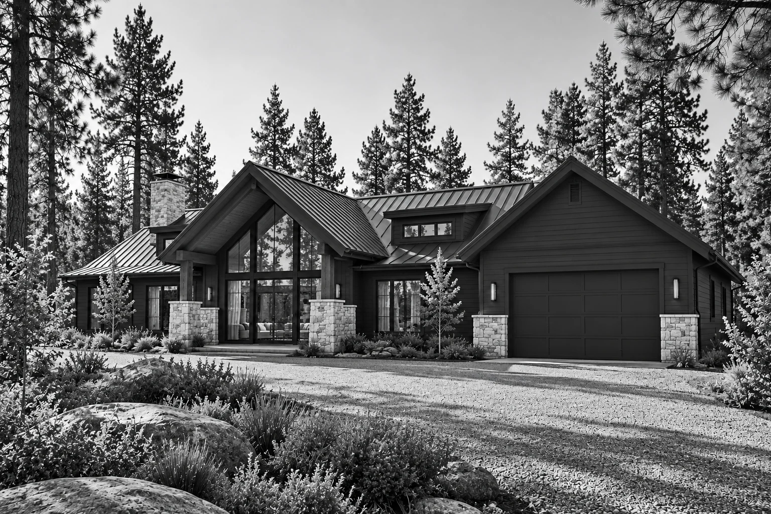 The Alder — garage and side elevation concept study