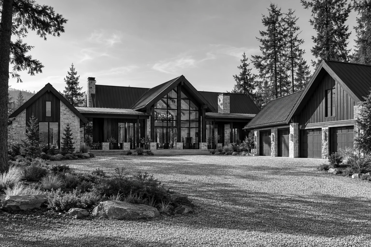 The Ponderosa — front architectural concept study