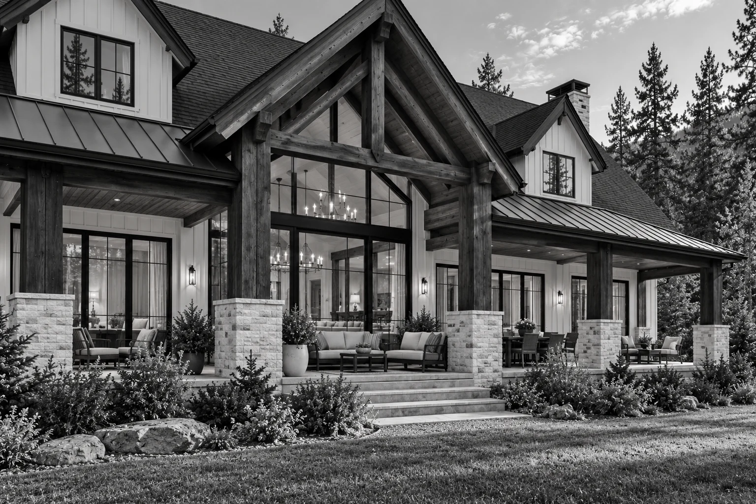 The Tamarack — rear outdoor living concept study