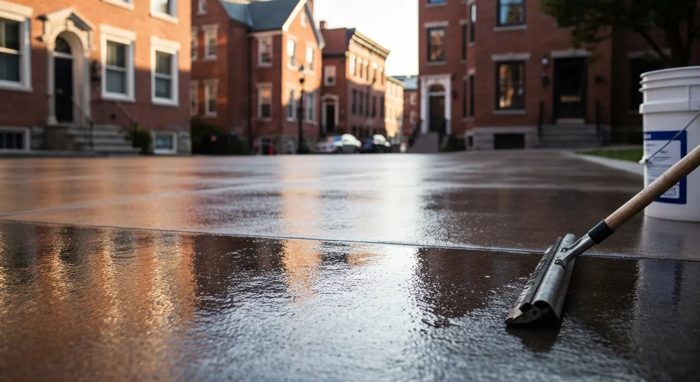 Concrete sealing application