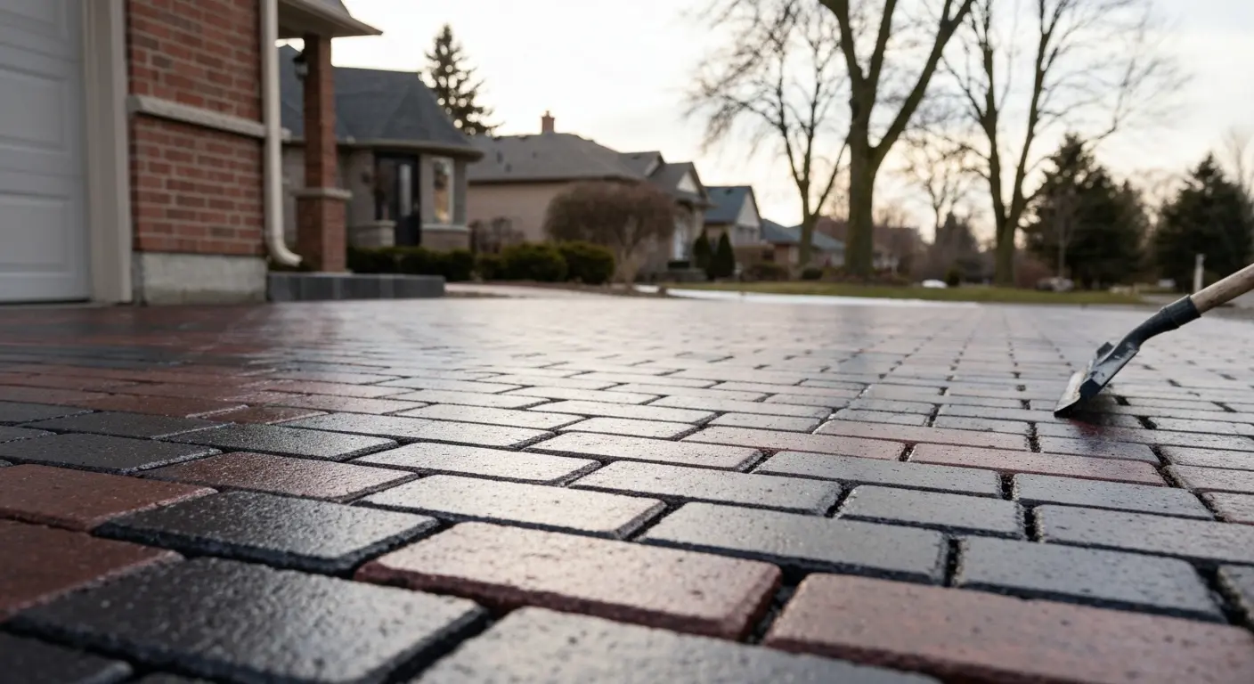 Sealed interlock driveway