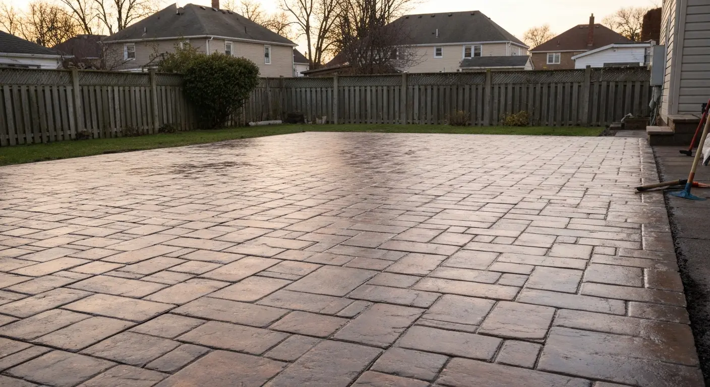 Interlock patio restoration