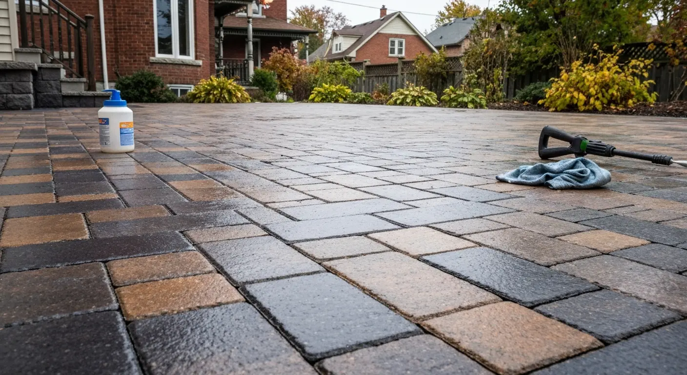 Sealed interlock patio