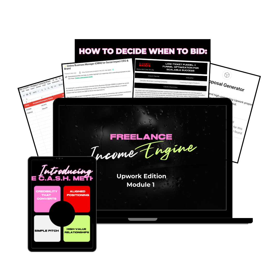 Freelance Income Engine Course Mockup