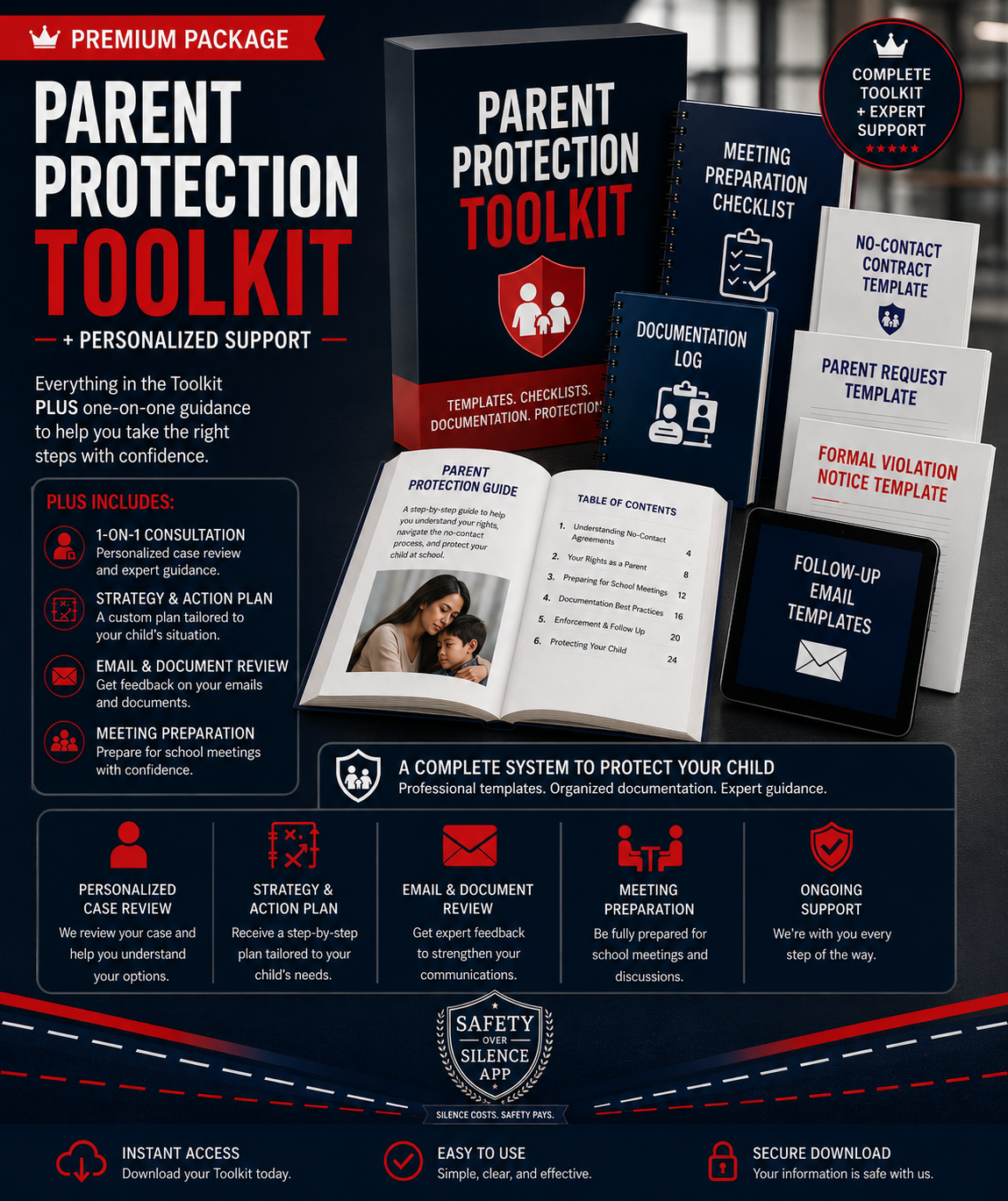 Premium Package: Parent Protection Toolkit plus personalized 1-on-1 support