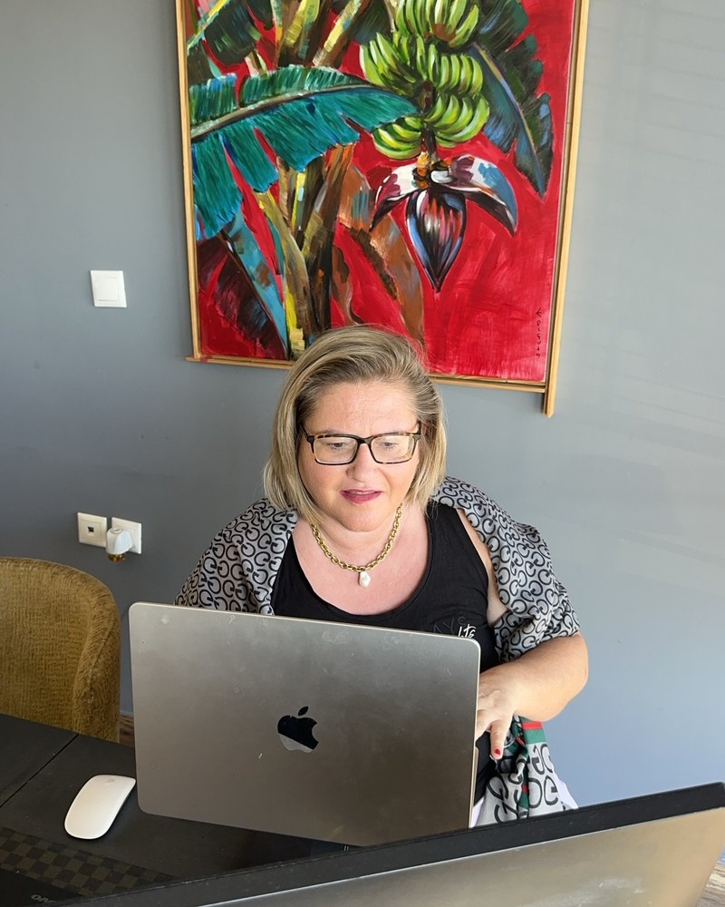 Eleni Iatridi bei der Arbeit