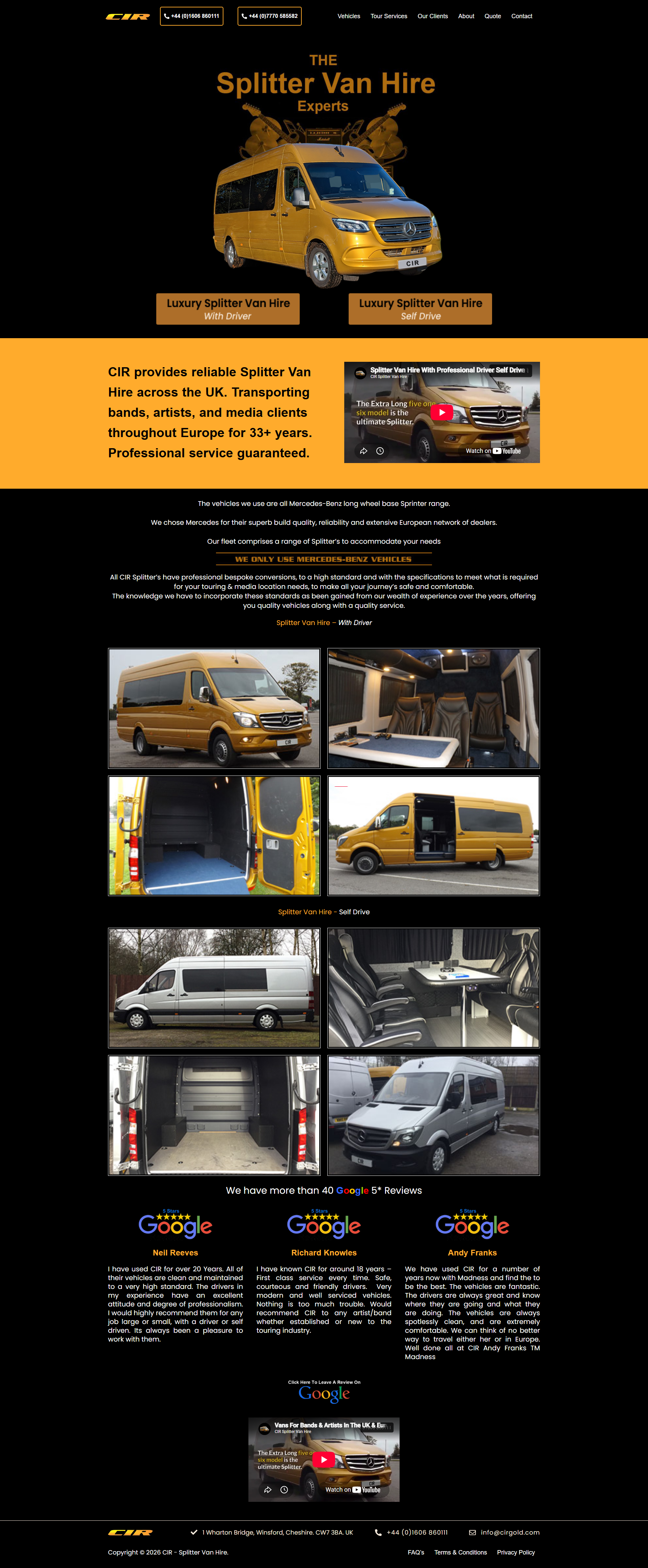 Website design portfolio example