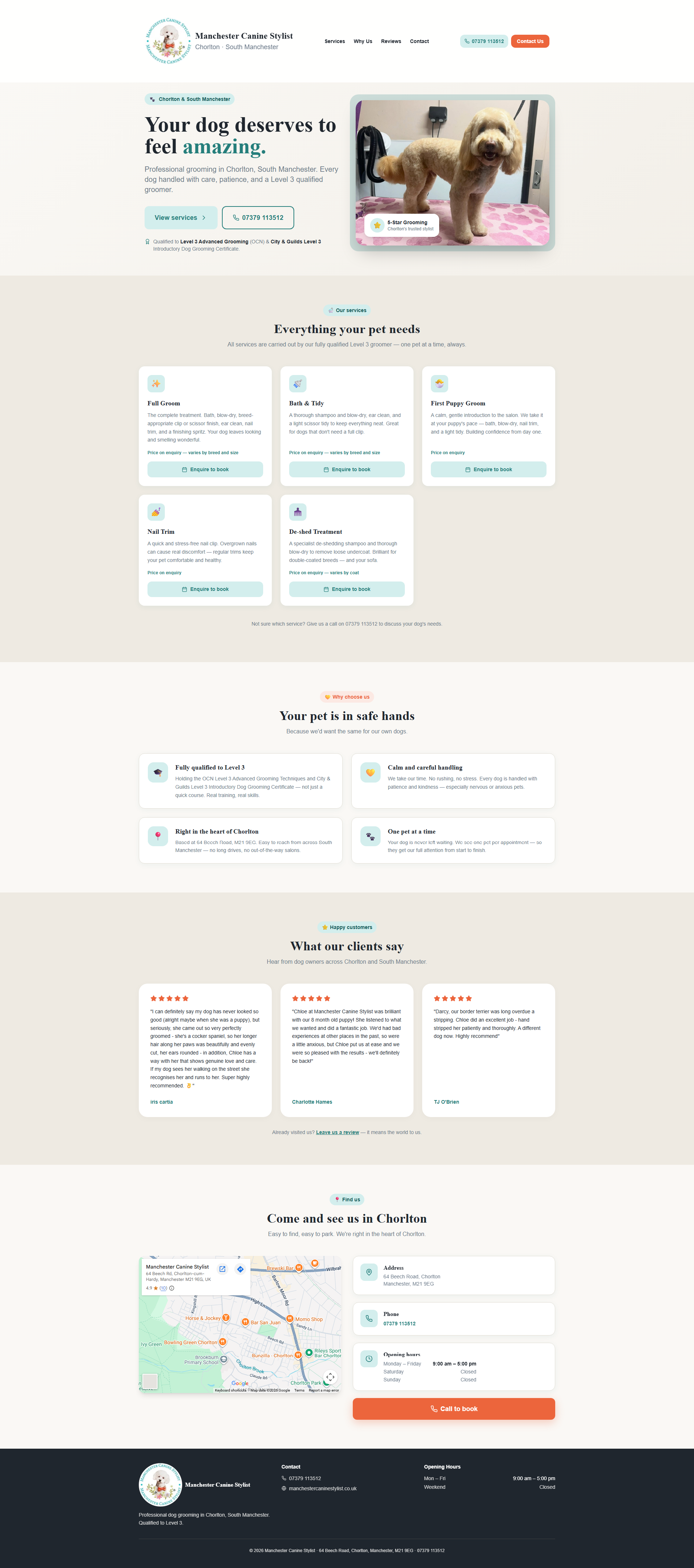 Website design portfolio example