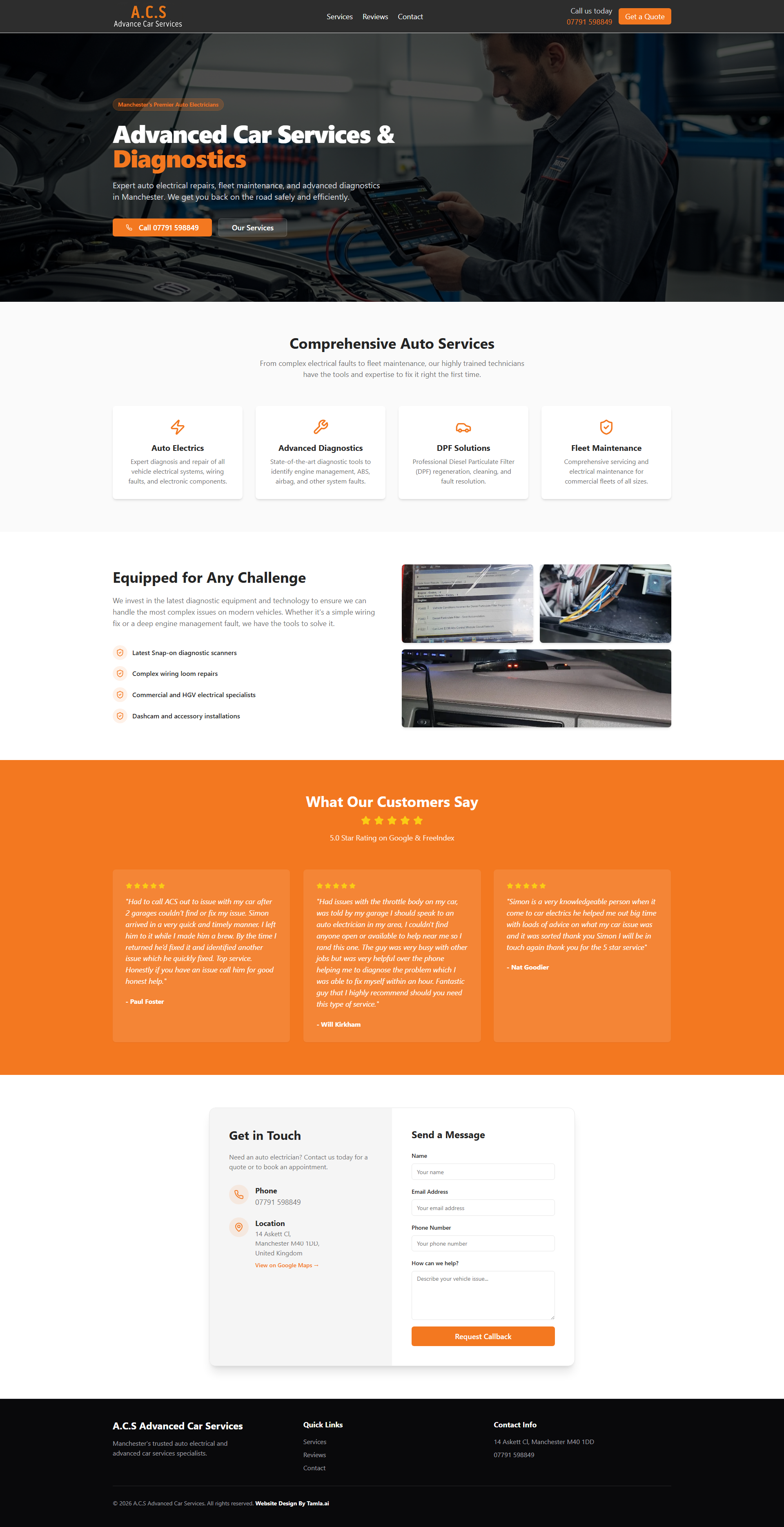 Website design portfolio example