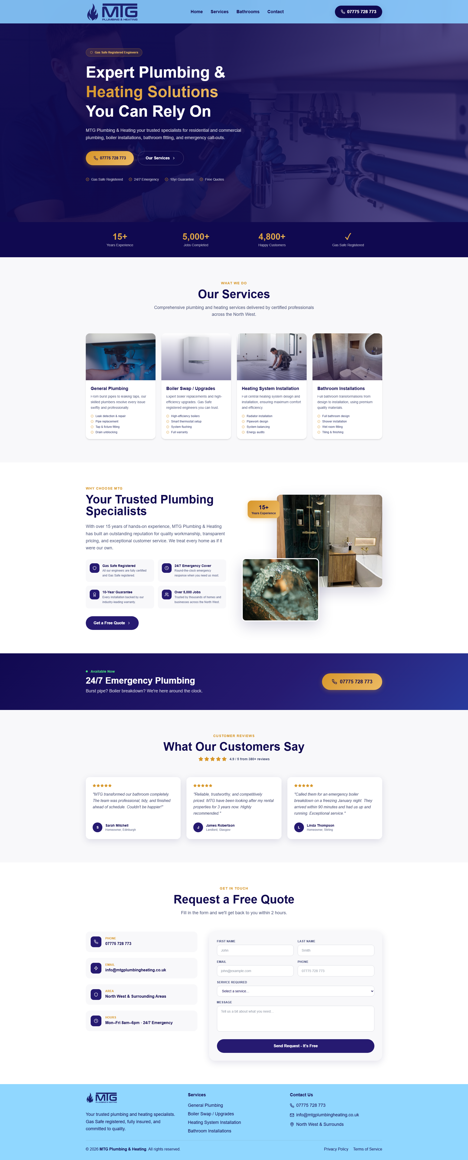 Website design portfolio example
