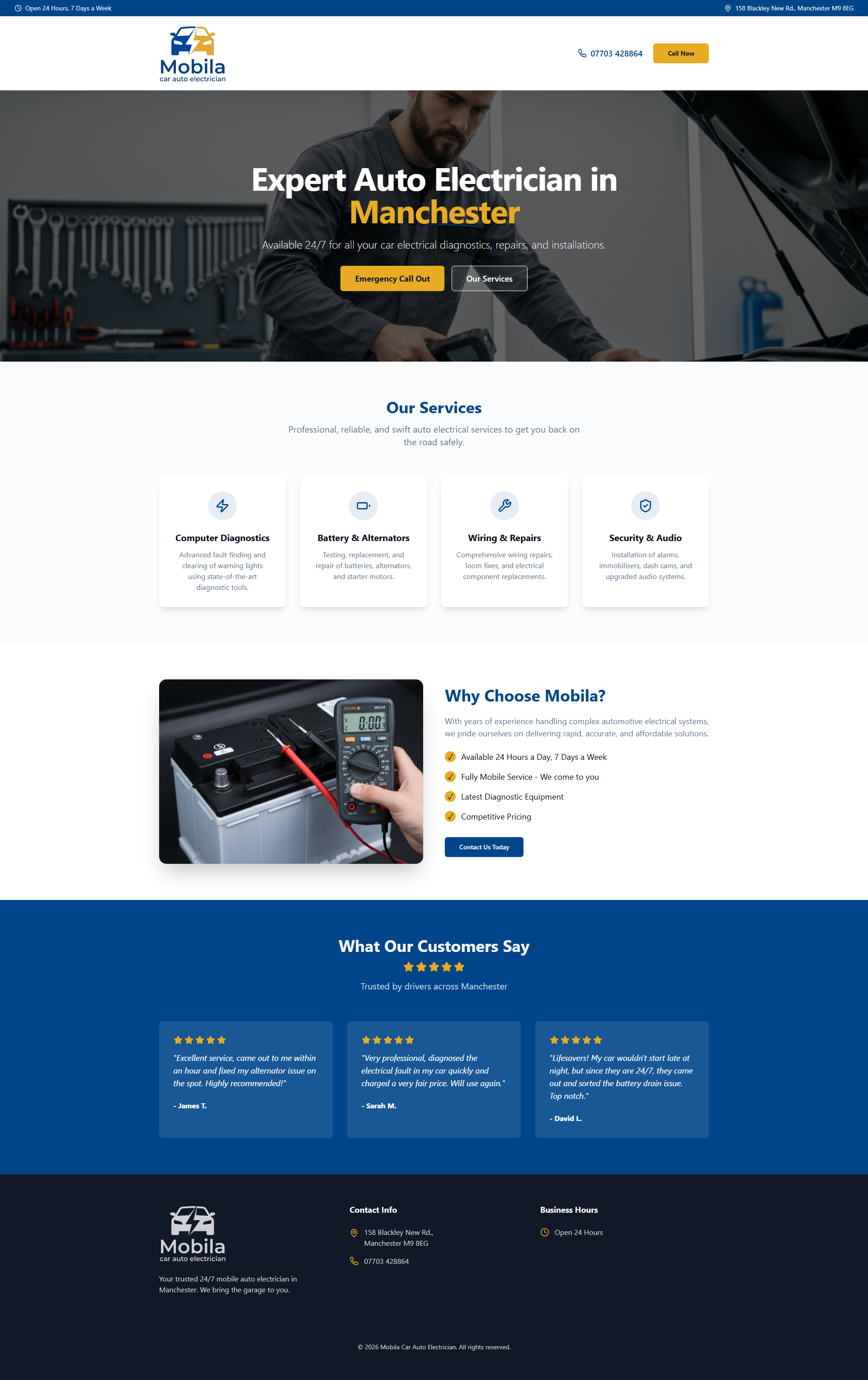 Website design portfolio example