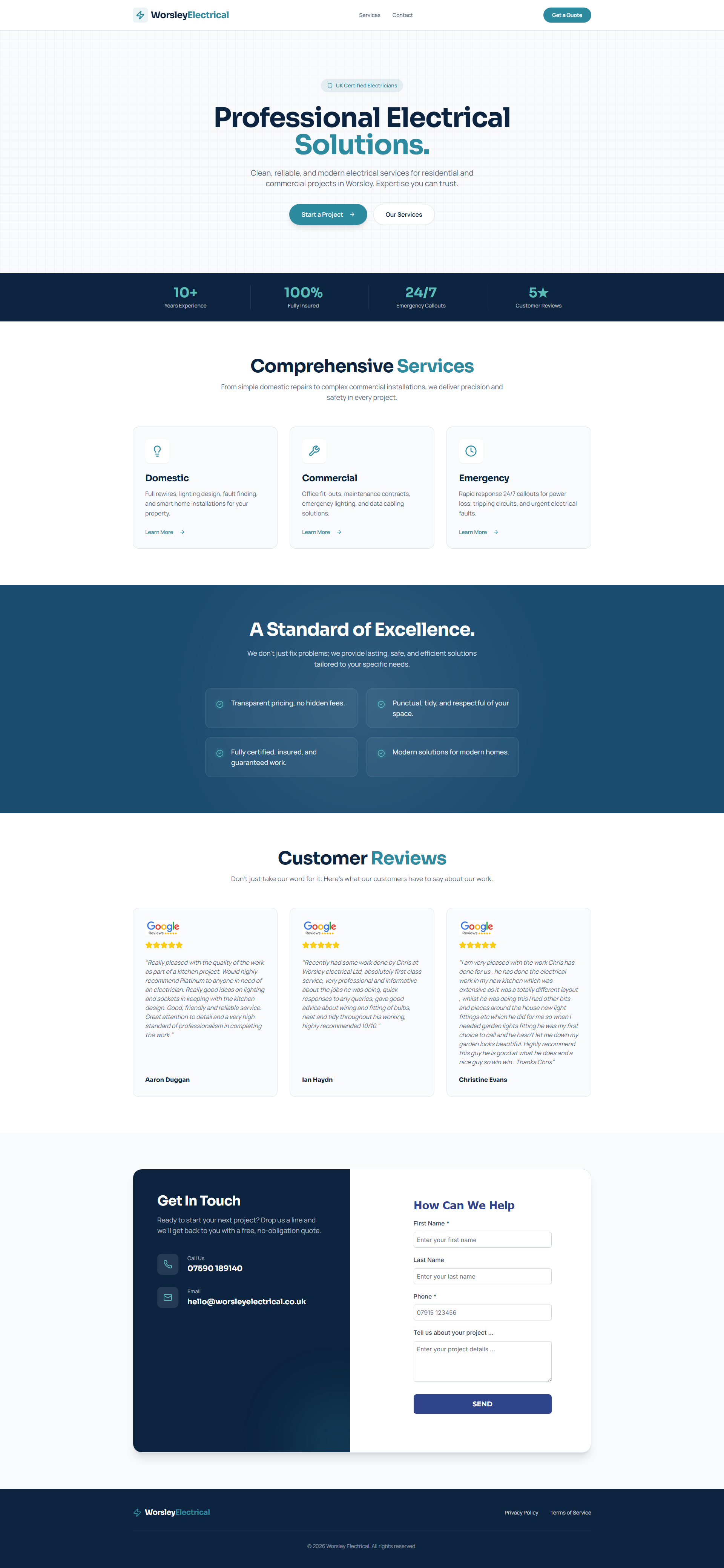 Website design portfolio example