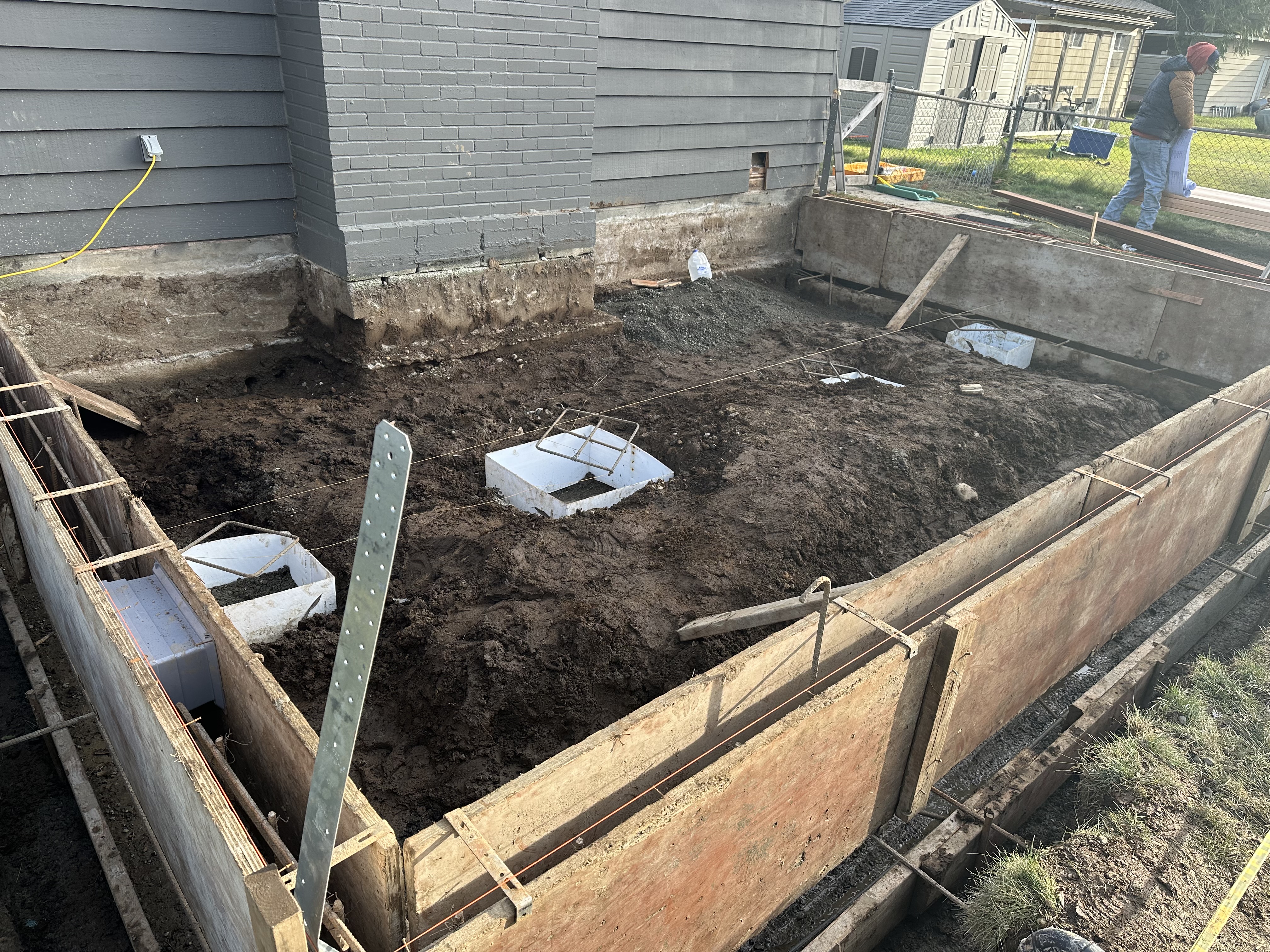Concrete foundation work