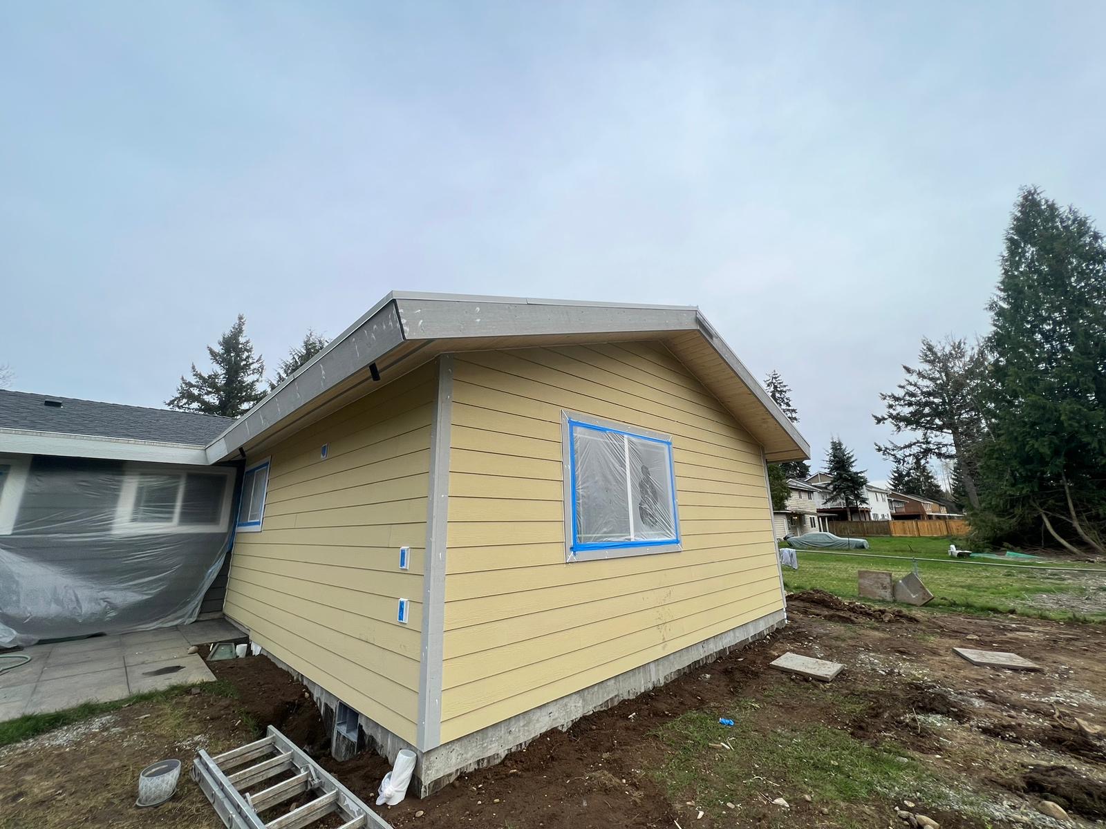 Completed home addition project