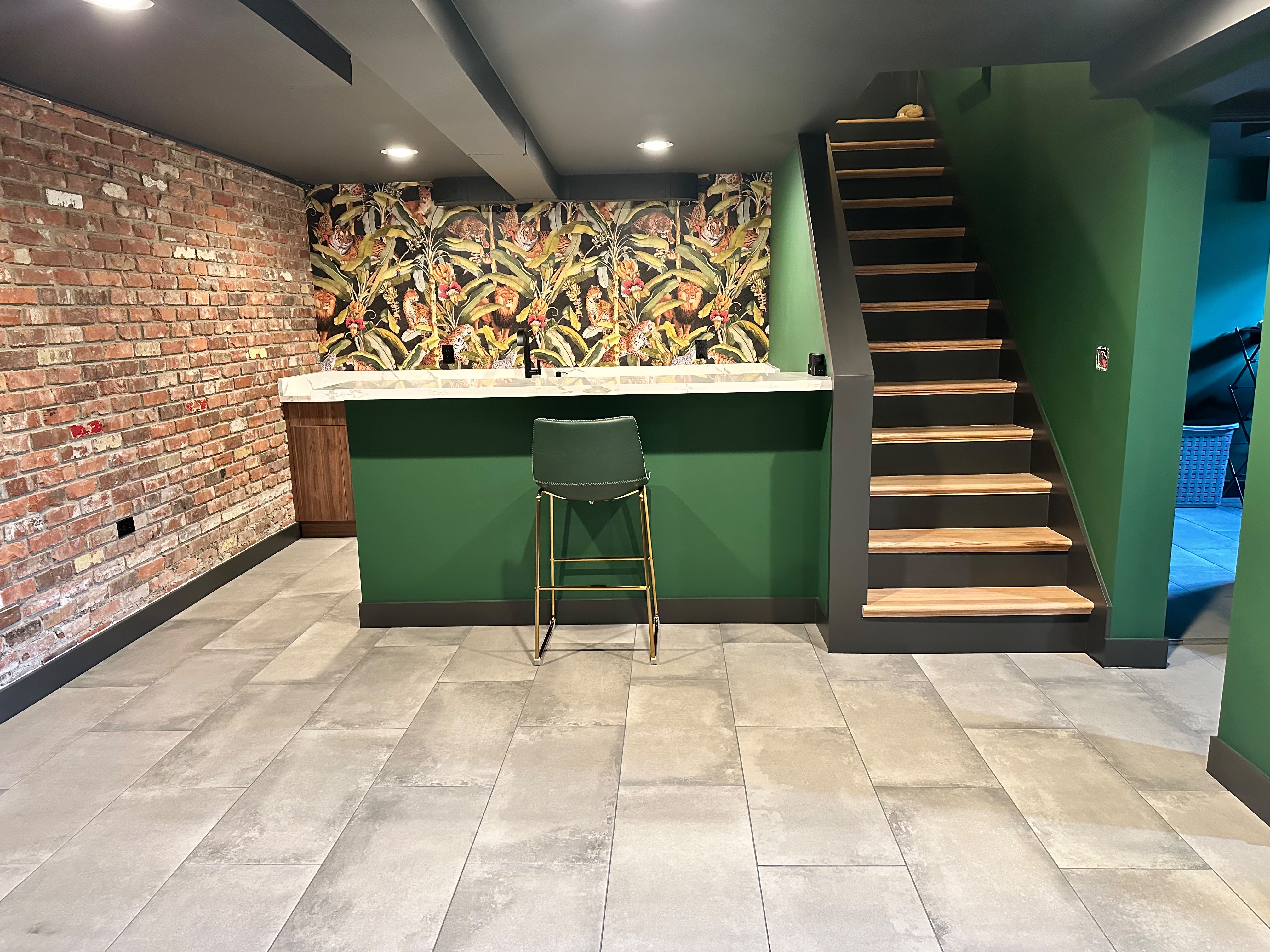 Interior remodeling work
