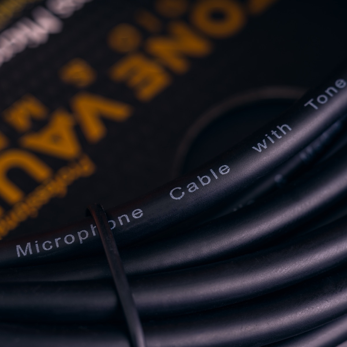 Tone Vault Professional Series coiled microphone cable with gold plated XLR connectors