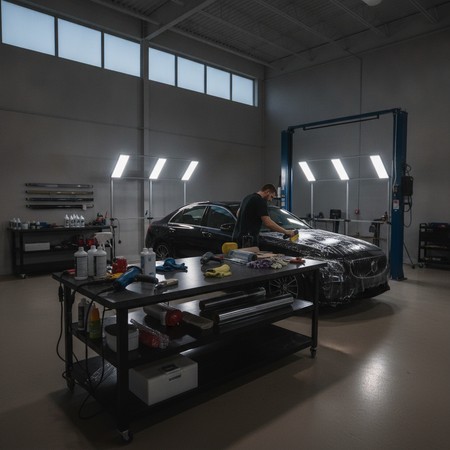 Window tint film protecting vehicle interior from sun damage
