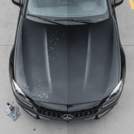 Paint protection film installation on vehicle in Concord NC