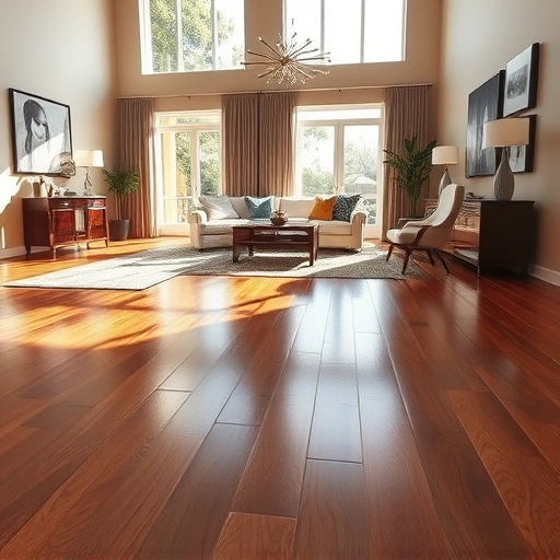 Spacious living room in Clarendon Hills IL with gleaming hardwood floors and elegant decor enhancing the design.