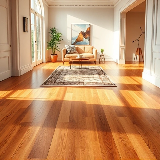 Stunning hardwood flooring installation in Palos Heights IL with warm tones, polished finish, and elegant decor.