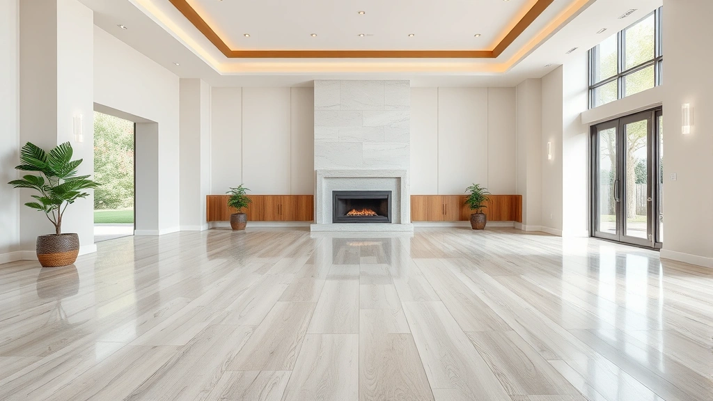 Flooring installation in a residential home in Oak Brook, IL.