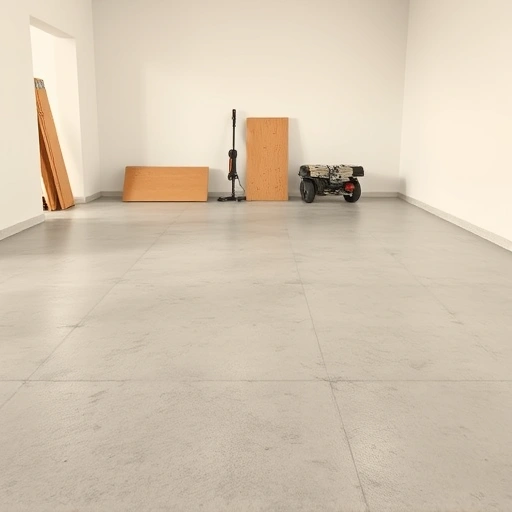 Completed subfloor preparation in Darien IL with smooth surface and minimalistic design, showcasing craftsmanship and quality.