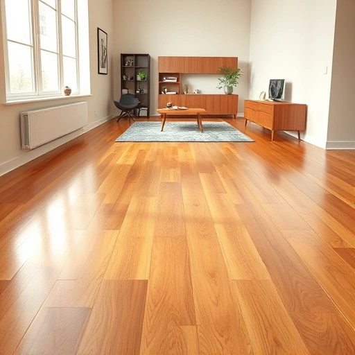 Beautiful hardwood flooring installation in Hammond IN, featuring rich oak finish, elegant baseboards, and minimalist decor.