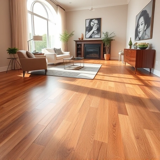 High-quality hardwood flooring in Oak Brook IL, featuring rich tones, intricate grains, and modern decor in a bright room.