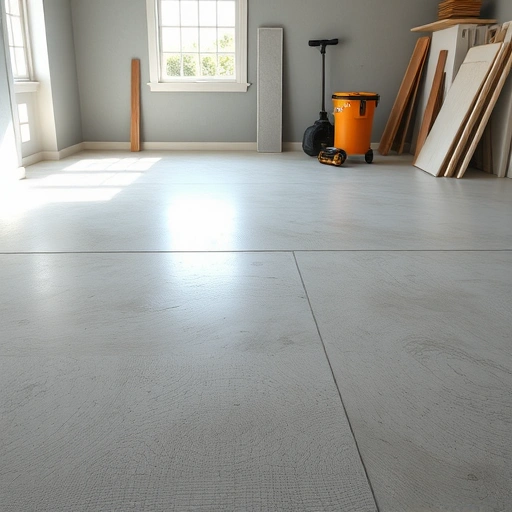 Pristine subfloor preparation in Darien, IL, showcasing smooth surface and organized workspace ready for flooring.