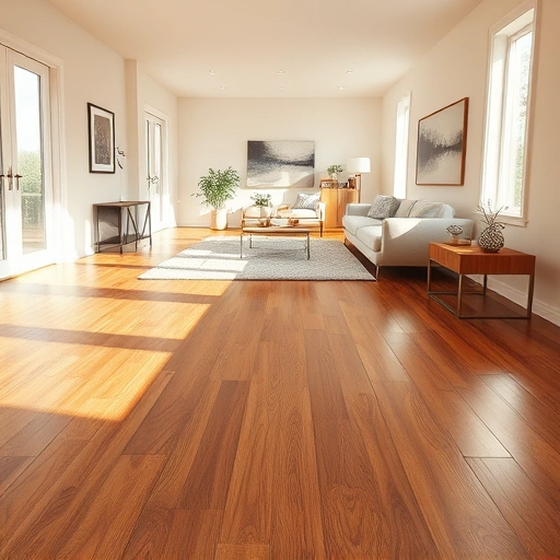 Elegant hardwood flooring shines in a spacious Lombard IL living room with modern decor and natural light.