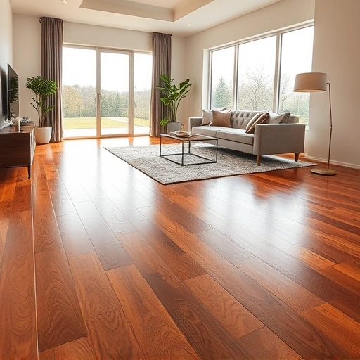 Spacious Lombard IL living room showcasing polished hardwood floors, elegant furniture, and soft ambient lighting.