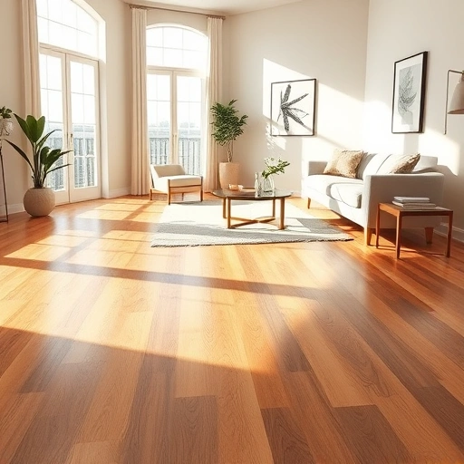 Stunning hardwood flooring installation in Willowbrook IL featuring rich grain patterns, modern decor, and natural light.
