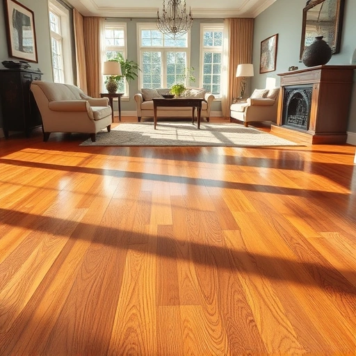 Beautiful hardwood floor installation with rich tones and grain patterns in a stylish Villa Park living space.