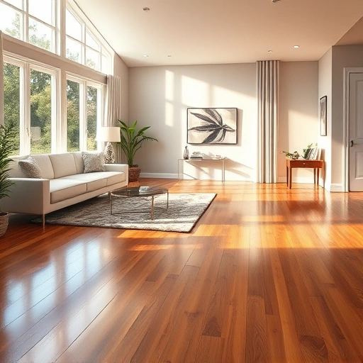 Spacious Bloomingdale living room with warm hardwood floors, elegant furnishings, and natural light highlighting decor.