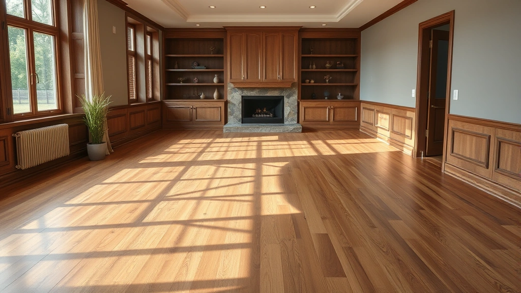 Flooring installation in a modern living room in Carol Stream, IL.