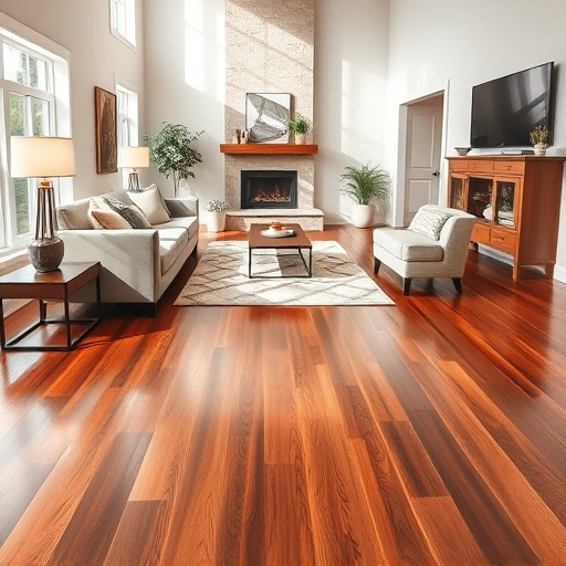 Spacious Lombard living area with polished hardwood floors, neutral-toned furniture, and cozy fireplace ambiance.