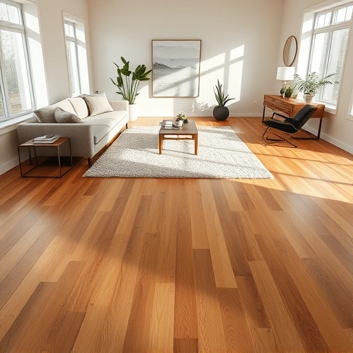 Spacious La Grange Park living room with elegant hardwood floors, minimalist decor, and natural light enhancing comfort.