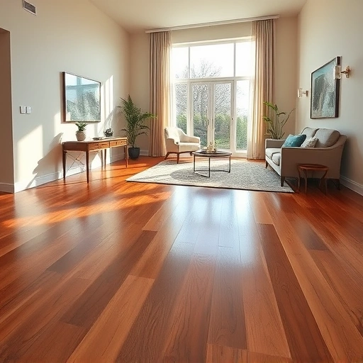 Flooring installation in Woodridge IL featuring elegant hardwood, natural light, and modern decor in a spacious room.