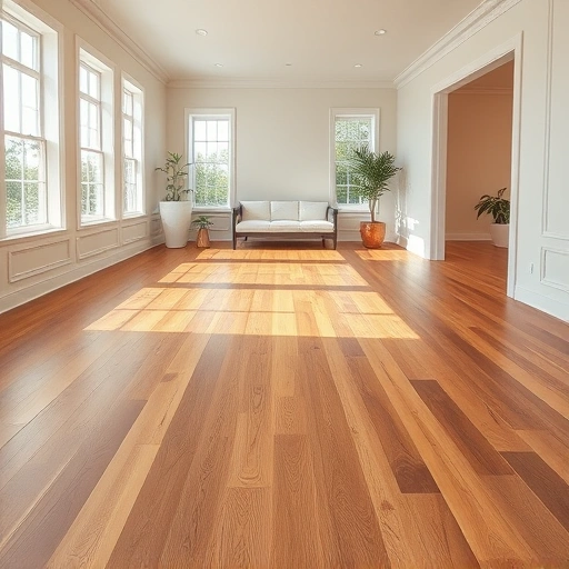 Showcase of a finished flooring installation in Romeoville, featuring hardwood, laminate, and tile in a bright, elegant room.
