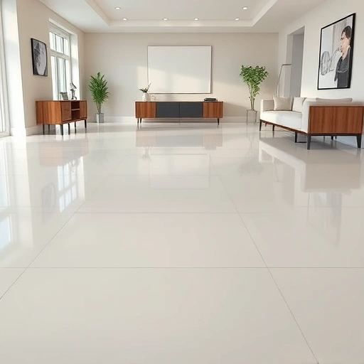 Smooth, polished floor leveling in a modern Darien IL interior with neutral tones and contemporary furnishings.