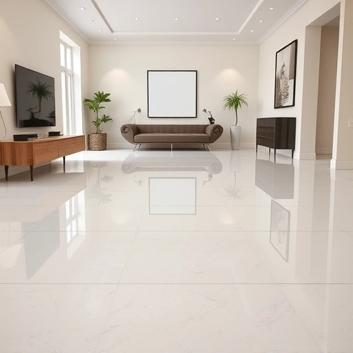 Self-Leveling Underlayment Installation in Darien IL showcasing a smooth glossy floor in a modern interior setting