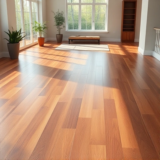 Perfectly completed flooring installation in Downers Grove IL features rich hardwood and modern tile designs in an elegant space.