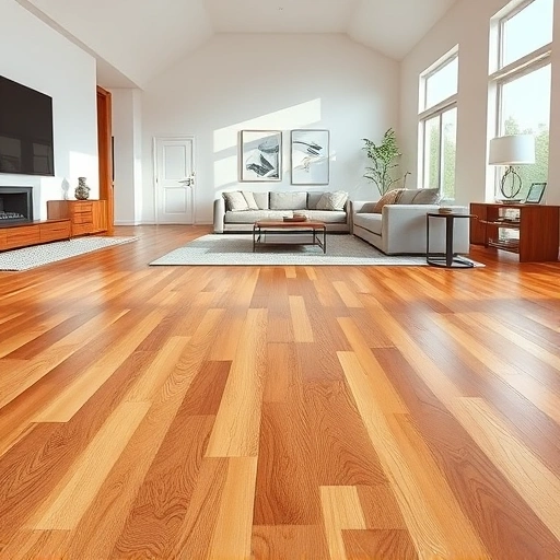 Spacious living room in Plainfield, IL with sleek hardwood floors, natural light, and modern decor creating a luxurious atmosphere.