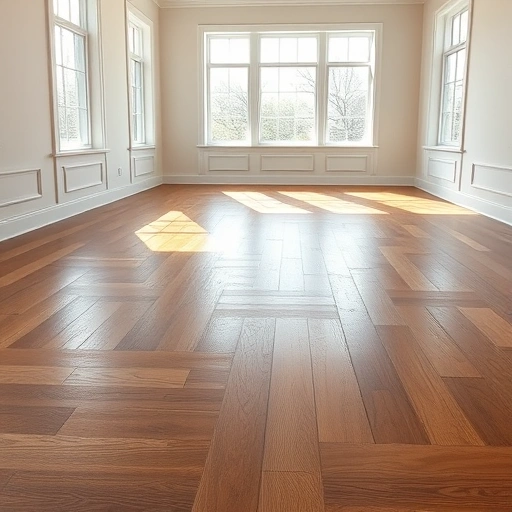Soundproof underlayment installation showcased in a modern Darien IL interior with hardwood flooring and natural light.
