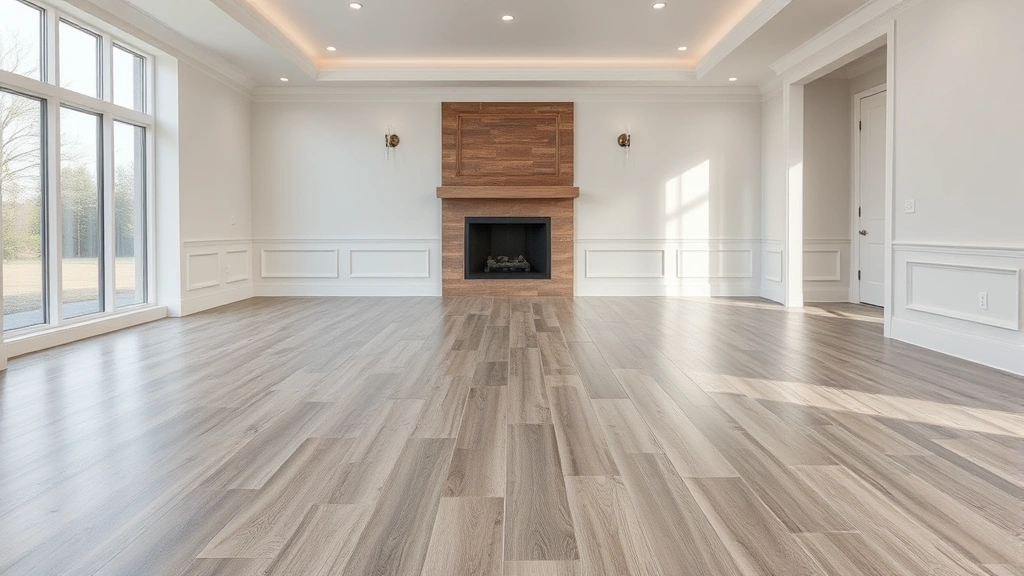 Flooring installation in a modern home in Palos Heights, IL.