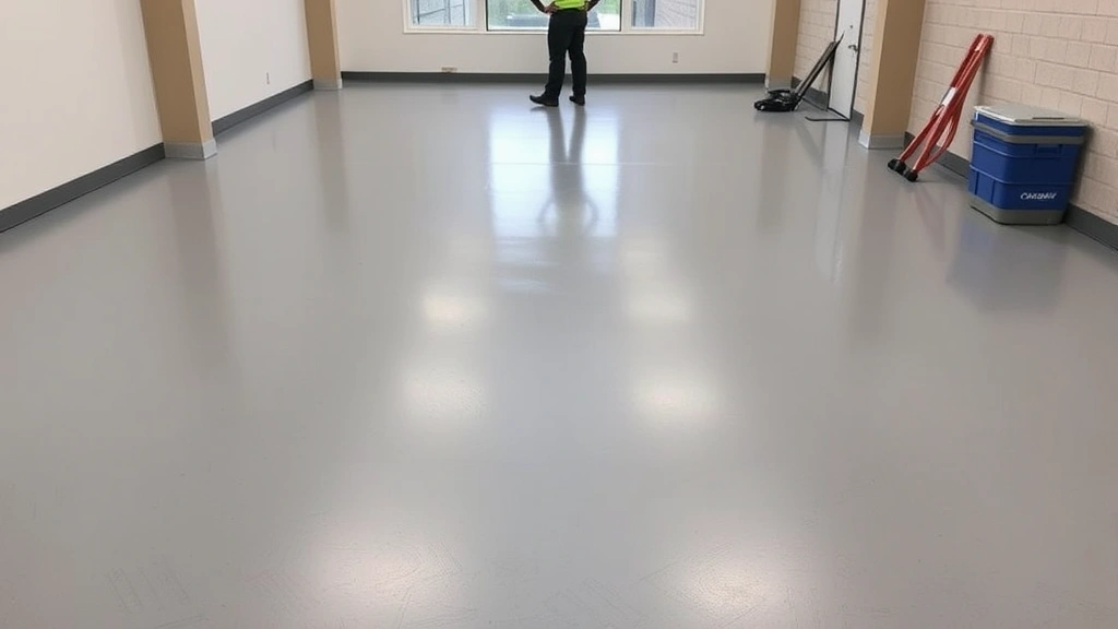 Self-Leveling Underlayment Installation projects in Darien IL showing workers applying the material on a floor.