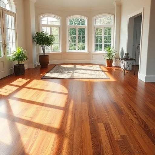 Luxurious hardwood flooring installation in Glen Ellyn IL featuring rich tones, intricate grain, and elegant design elements.