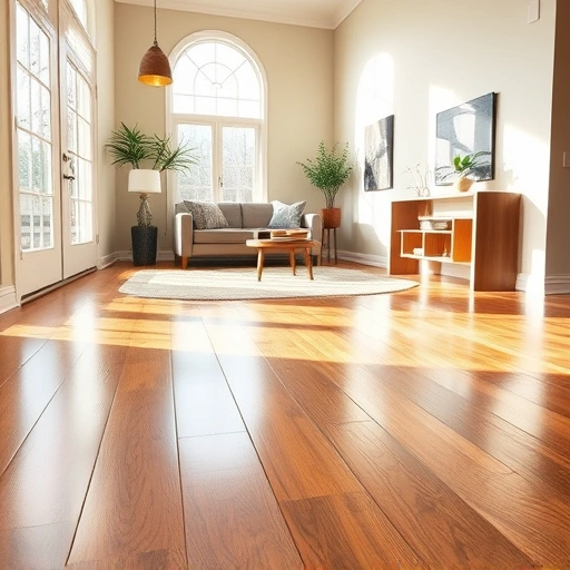 Spacious Munster IN living room with polished hardwood floors, stylish rug, and elegant decor showcasing quality installation.